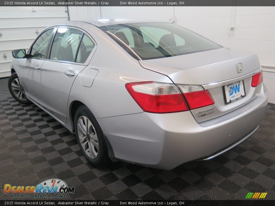 2015 Honda Accord LX Sedan Alabaster Silver Metallic / Gray Photo #9