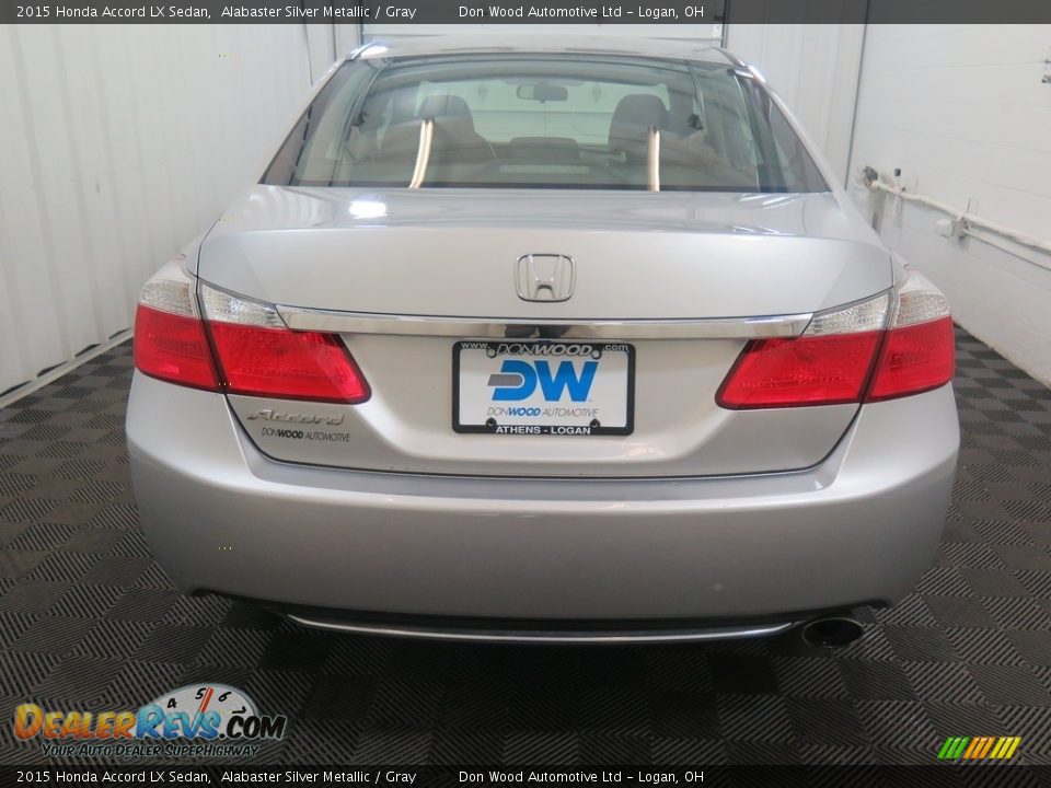 2015 Honda Accord LX Sedan Alabaster Silver Metallic / Gray Photo #10