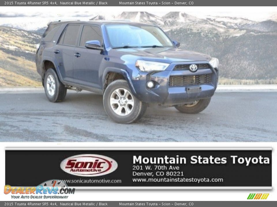 2015 Toyota 4Runner SR5 4x4 Nautical Blue Metallic / Black Photo #1