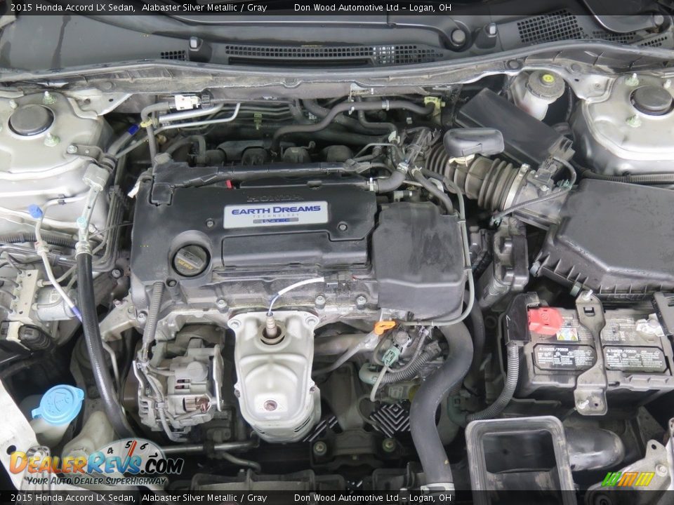 2015 Honda Accord LX Sedan Alabaster Silver Metallic / Gray Photo #29