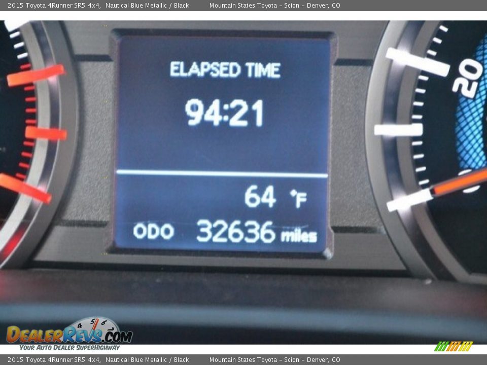 2015 Toyota 4Runner SR5 4x4 Nautical Blue Metallic / Black Photo #12