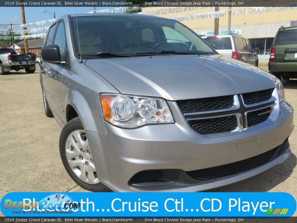 2016 Dodge Grand Caravan SE Billet Silver Metallic / Black/Sandstorm Photo #1