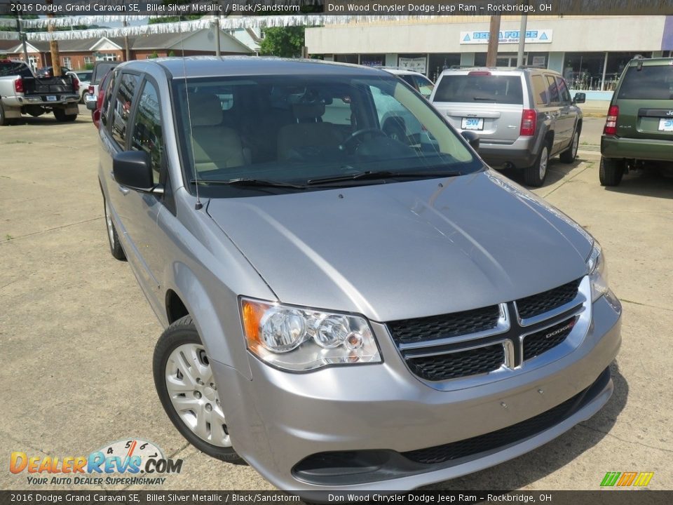 2016 Dodge Grand Caravan SE Billet Silver Metallic / Black/Sandstorm Photo #2