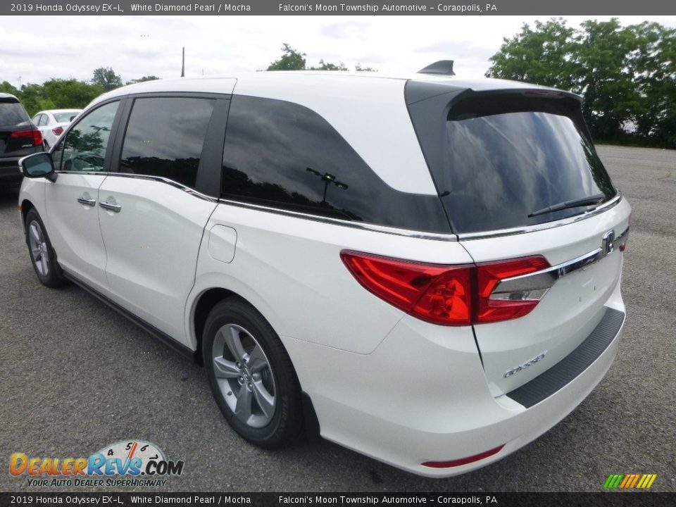 2019 Honda Odyssey EX-L White Diamond Pearl / Mocha Photo #2