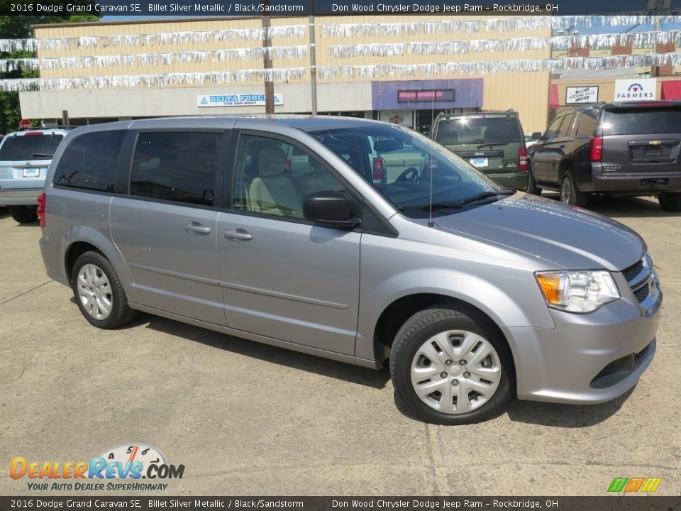 2016 Dodge Grand Caravan SE Billet Silver Metallic / Black/Sandstorm Photo #3
