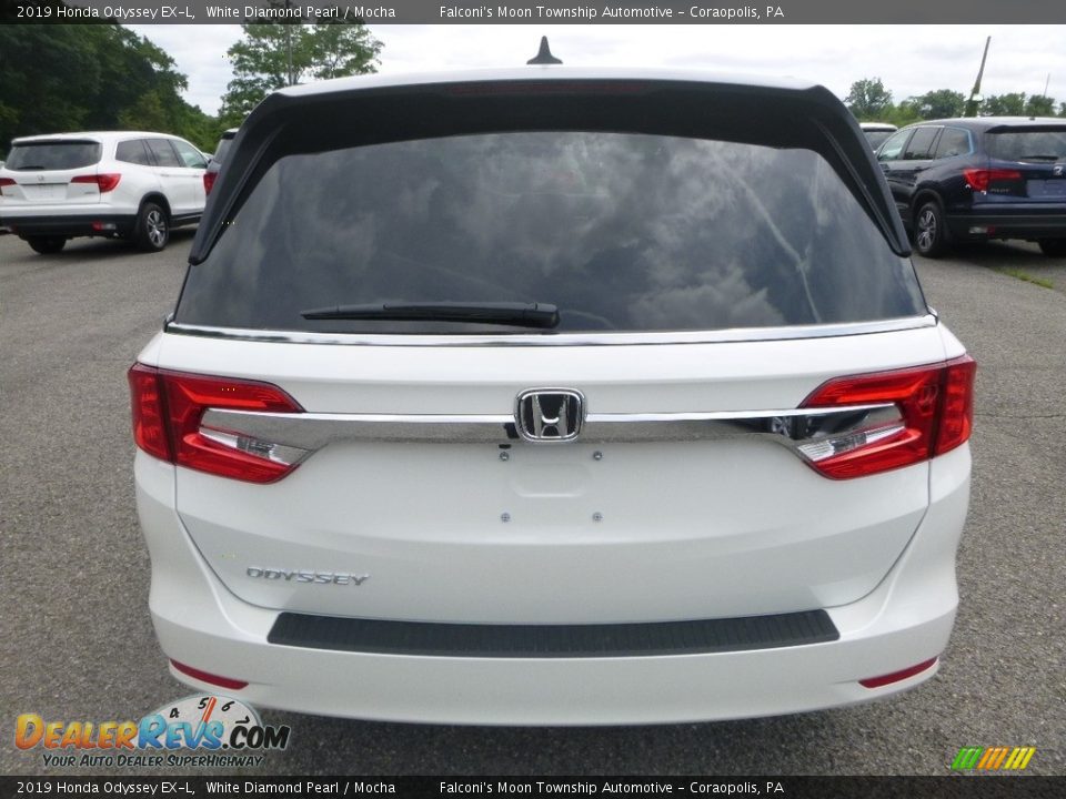 2019 Honda Odyssey EX-L White Diamond Pearl / Mocha Photo #3