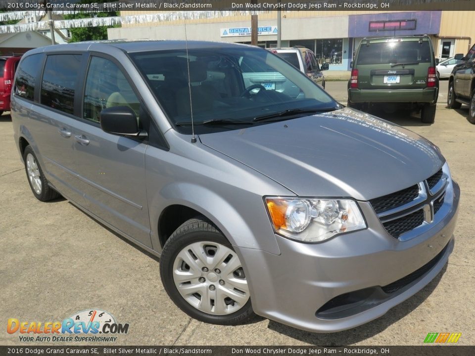 2016 Dodge Grand Caravan SE Billet Silver Metallic / Black/Sandstorm Photo #4