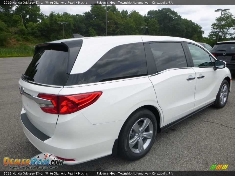 2019 Honda Odyssey EX-L White Diamond Pearl / Mocha Photo #4