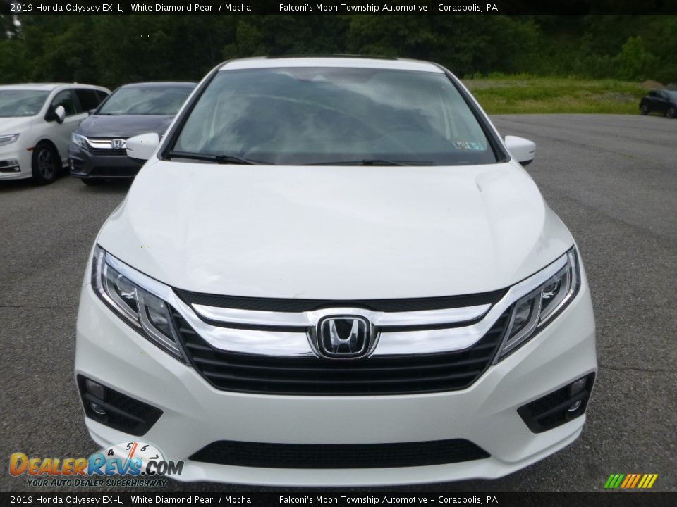 2019 Honda Odyssey EX-L White Diamond Pearl / Mocha Photo #6