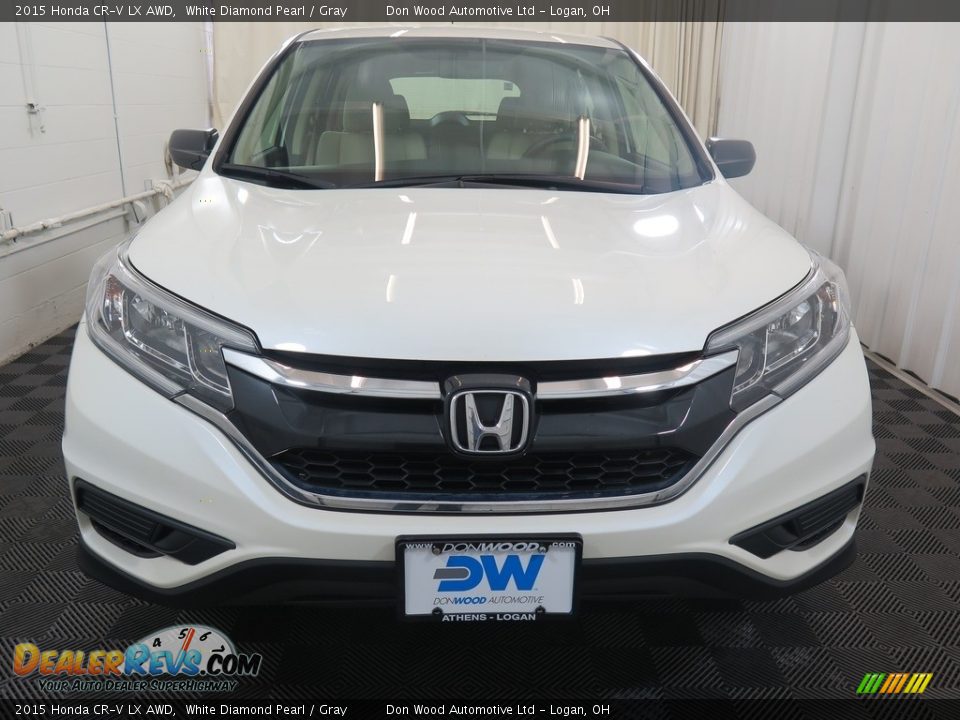 2015 Honda CR-V LX AWD White Diamond Pearl / Gray Photo #6