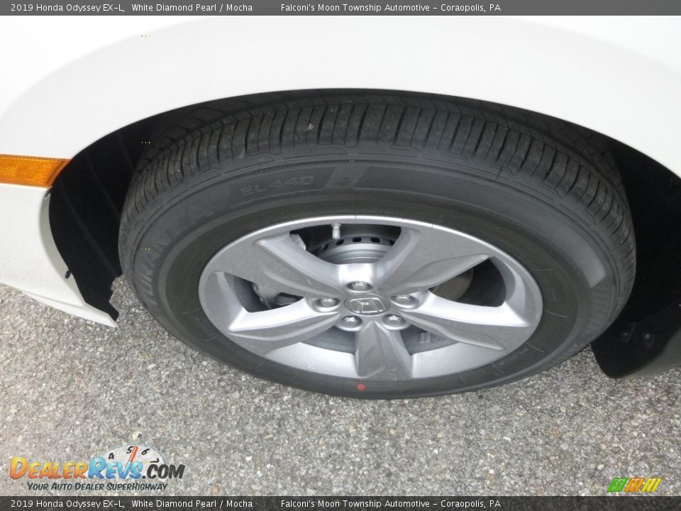 2019 Honda Odyssey EX-L White Diamond Pearl / Mocha Photo #7