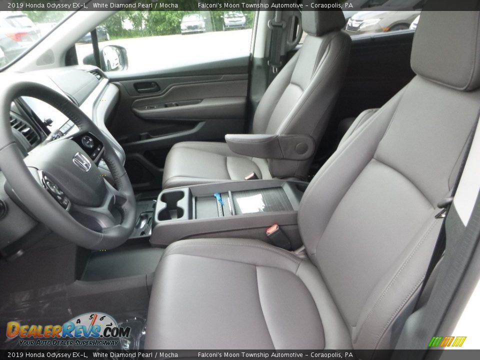 2019 Honda Odyssey EX-L White Diamond Pearl / Mocha Photo #8