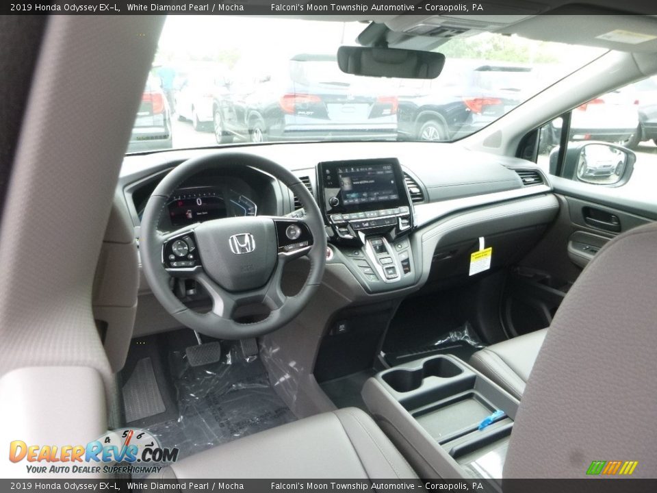 2019 Honda Odyssey EX-L White Diamond Pearl / Mocha Photo #11