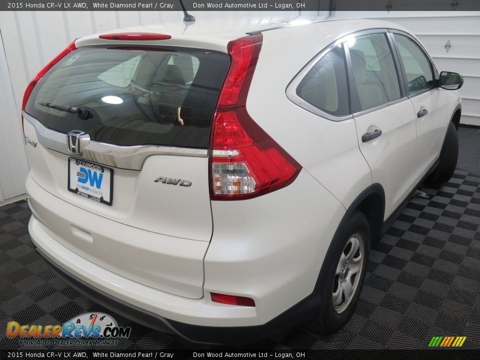 2015 Honda CR-V LX AWD White Diamond Pearl / Gray Photo #11