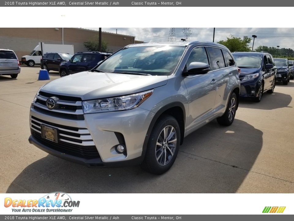 2018 Toyota Highlander XLE AWD Celestial Silver Metallic / Ash Photo #1