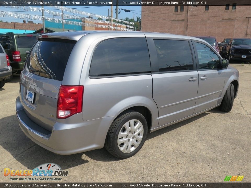 2016 Dodge Grand Caravan SE Billet Silver Metallic / Black/Sandstorm Photo #12