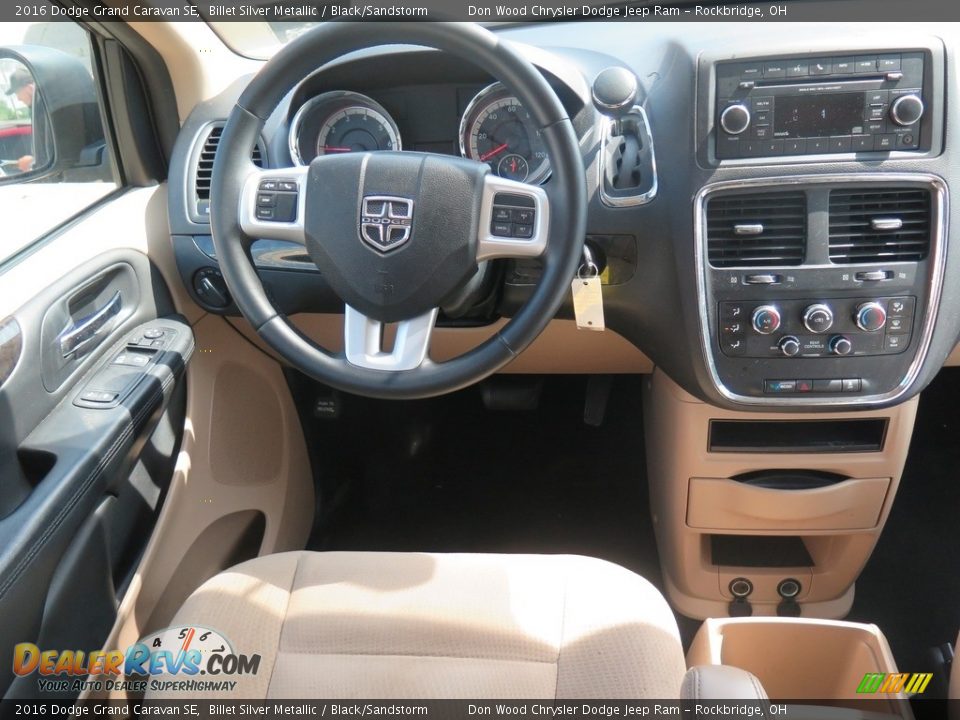 2016 Dodge Grand Caravan SE Billet Silver Metallic / Black/Sandstorm Photo #13