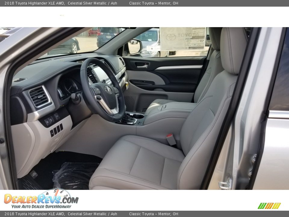 2018 Toyota Highlander XLE AWD Celestial Silver Metallic / Ash Photo #3