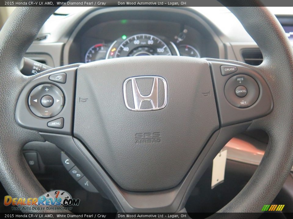 2015 Honda CR-V LX AWD White Diamond Pearl / Gray Photo #13