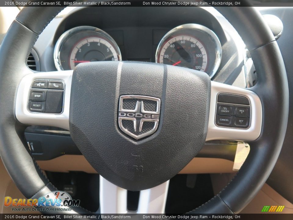 2016 Dodge Grand Caravan SE Billet Silver Metallic / Black/Sandstorm Photo #14