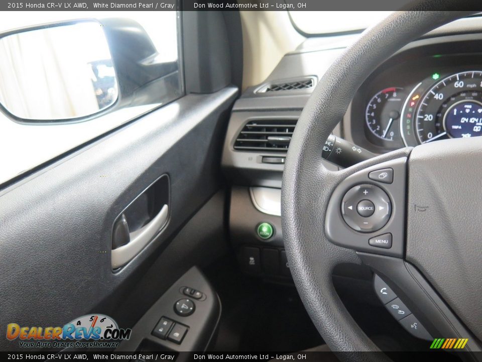 2015 Honda CR-V LX AWD White Diamond Pearl / Gray Photo #14