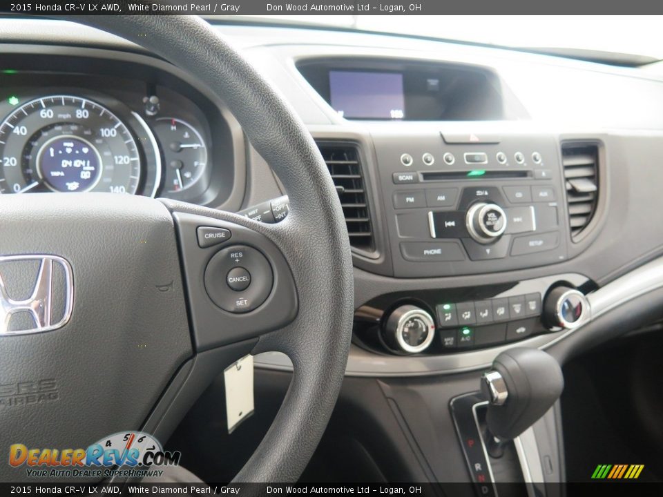 2015 Honda CR-V LX AWD White Diamond Pearl / Gray Photo #16