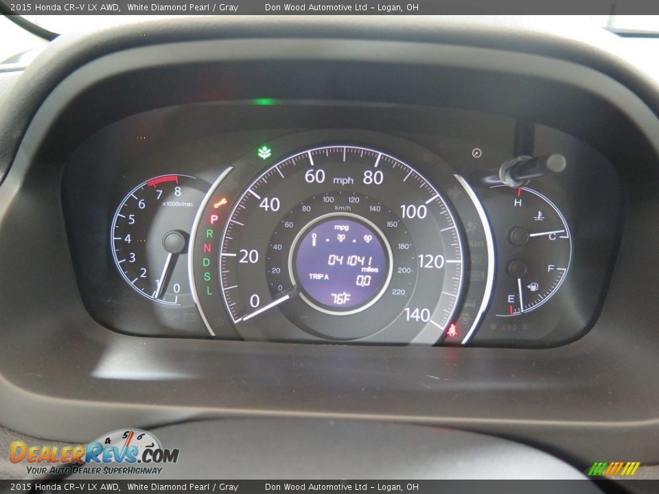 2015 Honda CR-V LX AWD White Diamond Pearl / Gray Photo #17