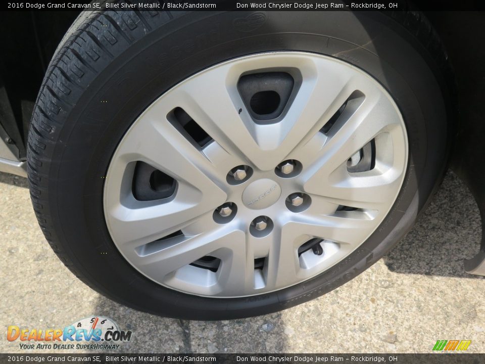 2016 Dodge Grand Caravan SE Billet Silver Metallic / Black/Sandstorm Photo #25