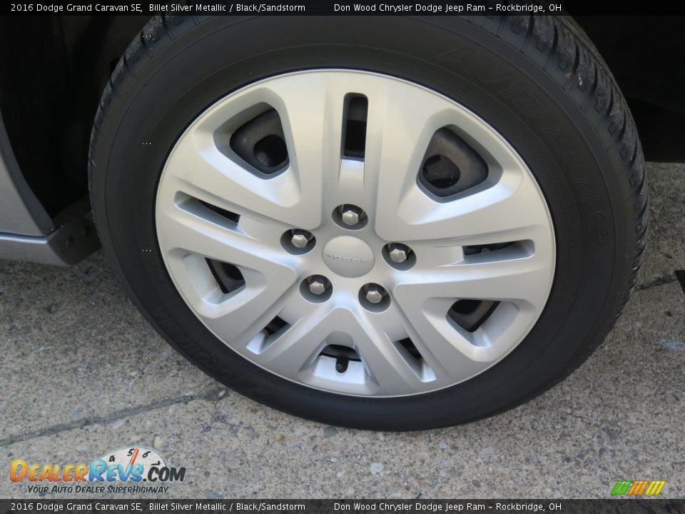 2016 Dodge Grand Caravan SE Billet Silver Metallic / Black/Sandstorm Photo #27