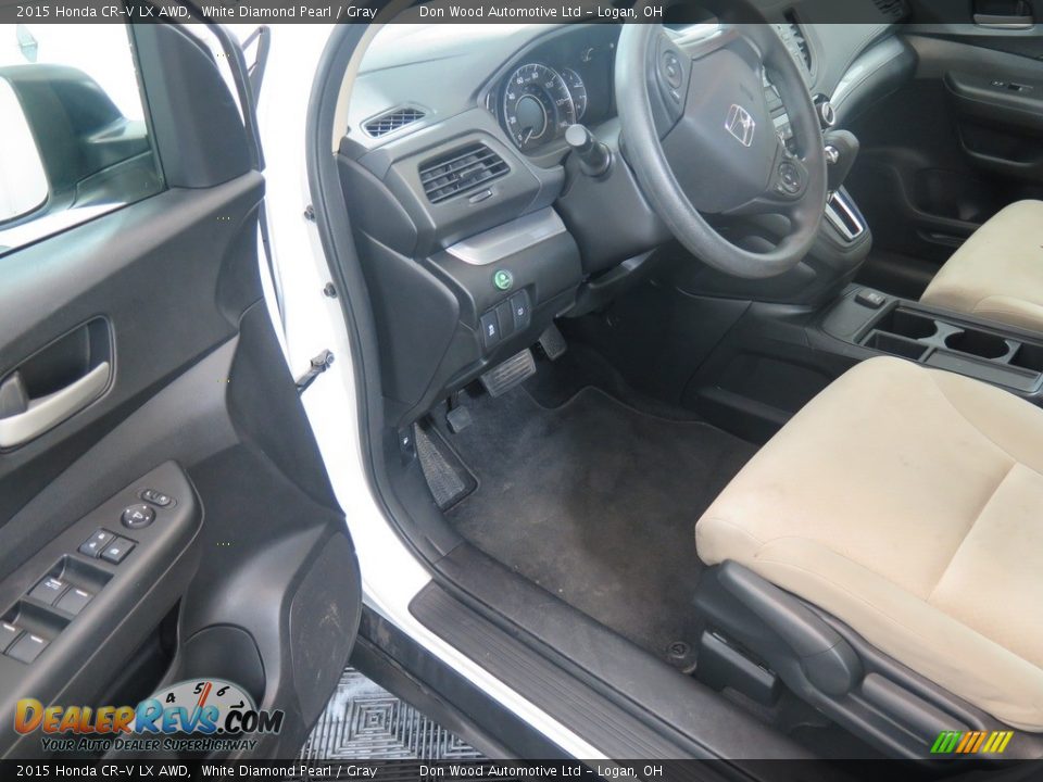 2015 Honda CR-V LX AWD White Diamond Pearl / Gray Photo #30