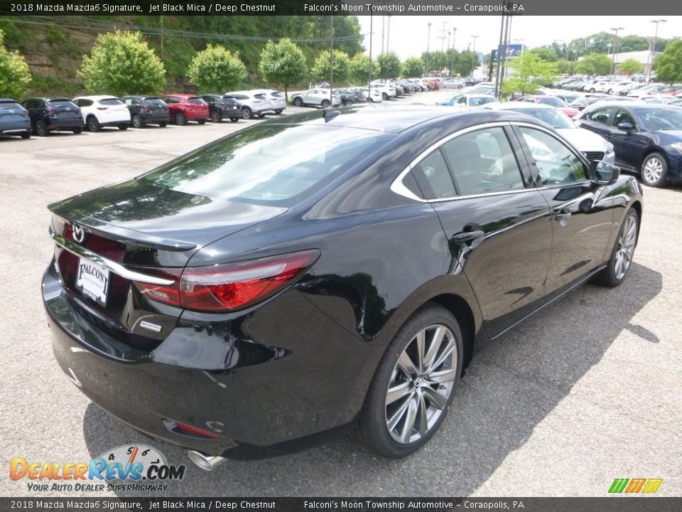 2018 Mazda Mazda6 Signature Jet Black Mica / Deep Chestnut Photo #2