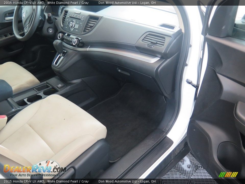 2015 Honda CR-V LX AWD White Diamond Pearl / Gray Photo #33