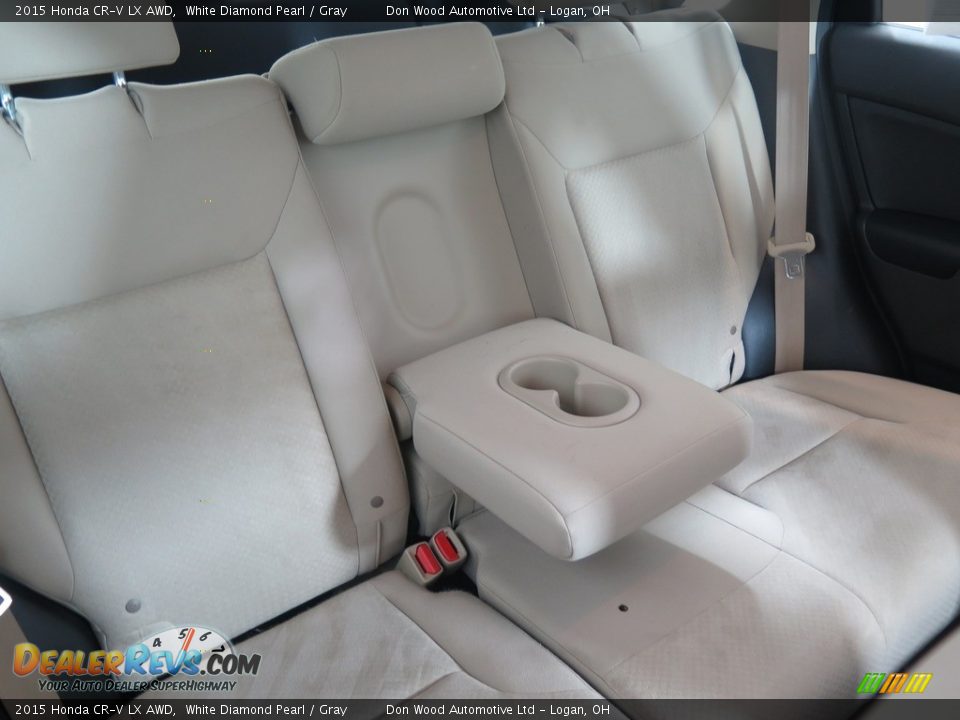 2015 Honda CR-V LX AWD White Diamond Pearl / Gray Photo #34