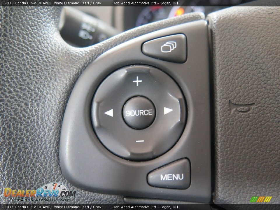 2015 Honda CR-V LX AWD White Diamond Pearl / Gray Photo #35