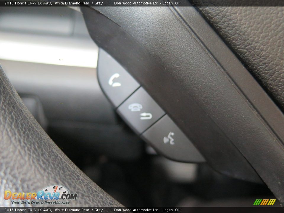 2015 Honda CR-V LX AWD White Diamond Pearl / Gray Photo #36