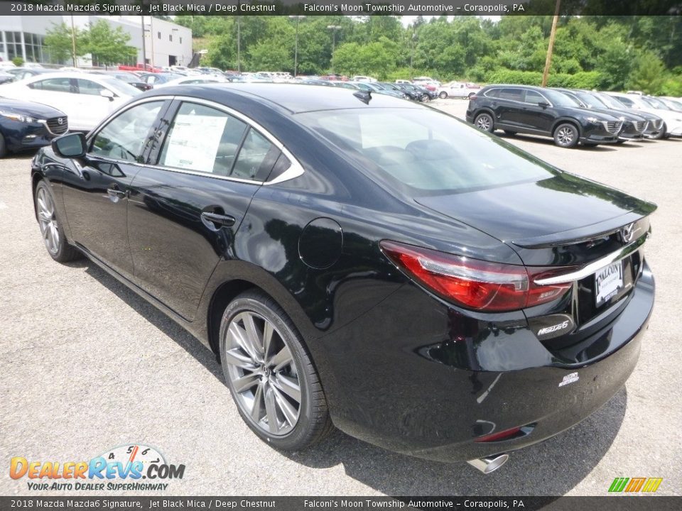 2018 Mazda Mazda6 Signature Jet Black Mica / Deep Chestnut Photo #6