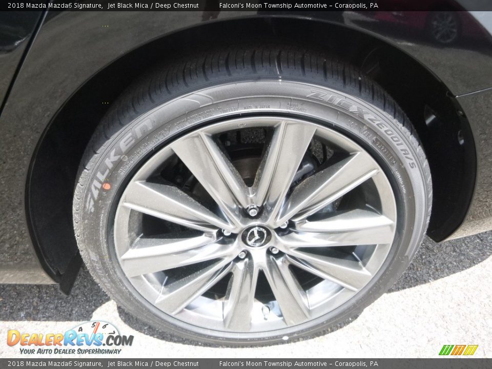 2018 Mazda Mazda6 Signature Jet Black Mica / Deep Chestnut Photo #7