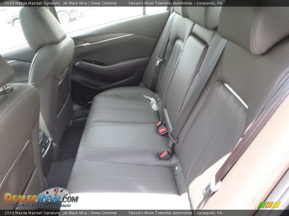 2018 Mazda Mazda6 Signature Jet Black Mica / Deep Chestnut Photo #8