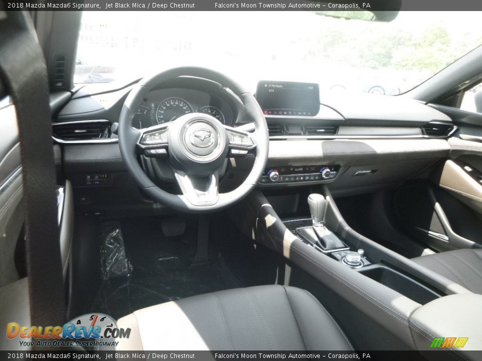 2018 Mazda Mazda6 Signature Jet Black Mica / Deep Chestnut Photo #9