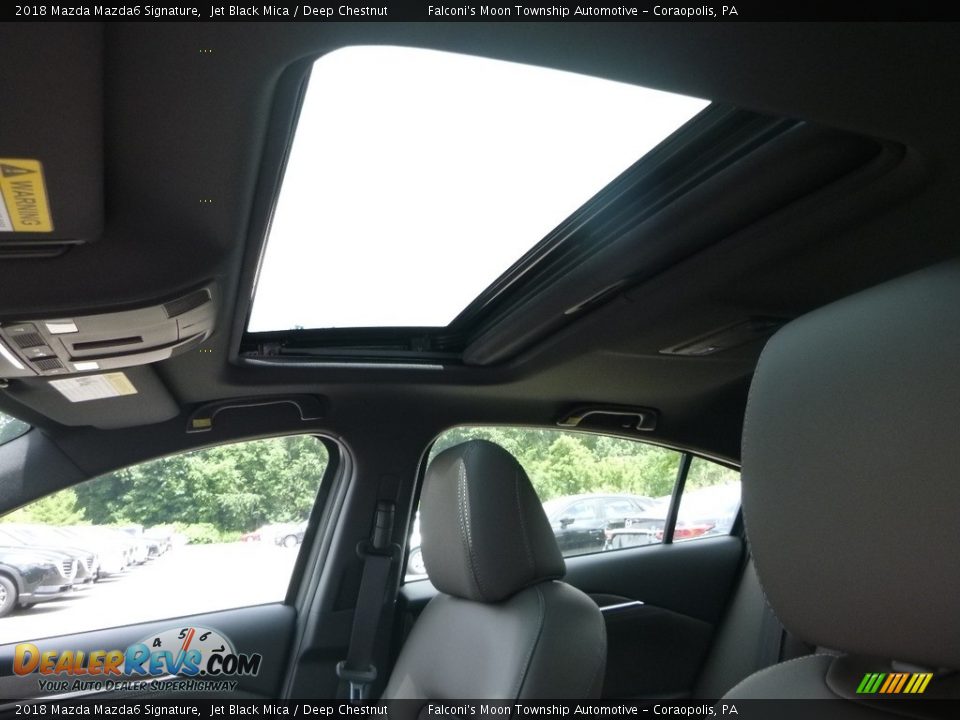 2018 Mazda Mazda6 Signature Jet Black Mica / Deep Chestnut Photo #13