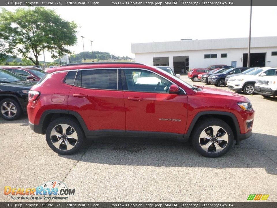 2018 Jeep Compass Latitude 4x4 Redline Pearl / Black Photo #6