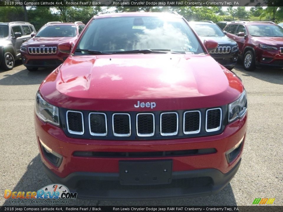 2018 Jeep Compass Latitude 4x4 Redline Pearl / Black Photo #8