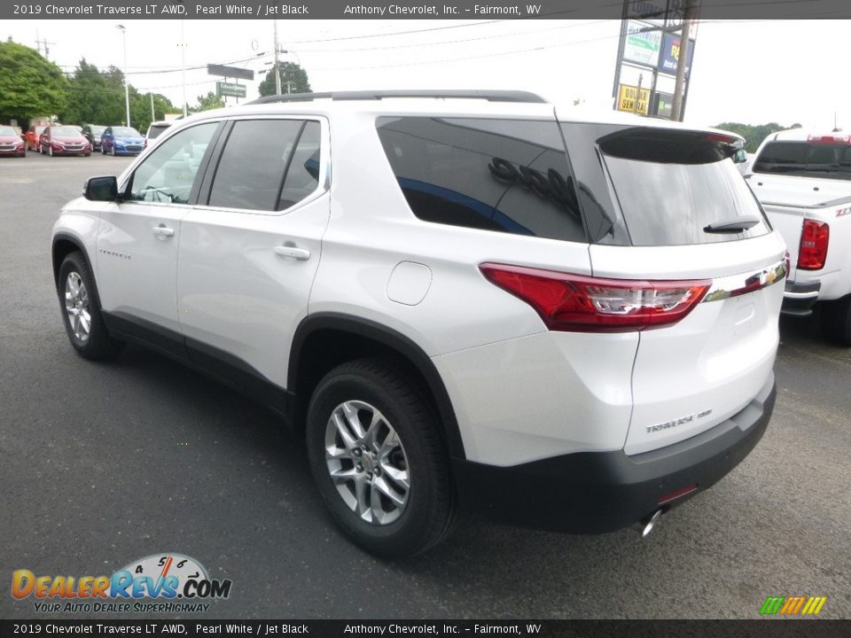 2019 Chevrolet Traverse LT AWD Pearl White / Jet Black Photo #6