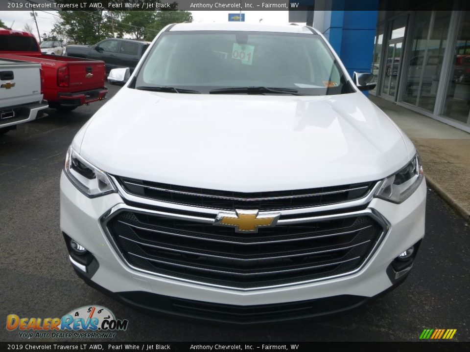 2019 Chevrolet Traverse LT AWD Pearl White / Jet Black Photo #9