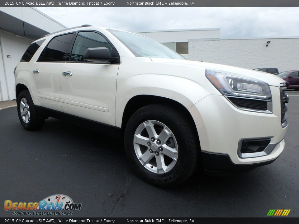2015 GMC Acadia SLE AWD White Diamond Tricoat / Ebony Photo #4