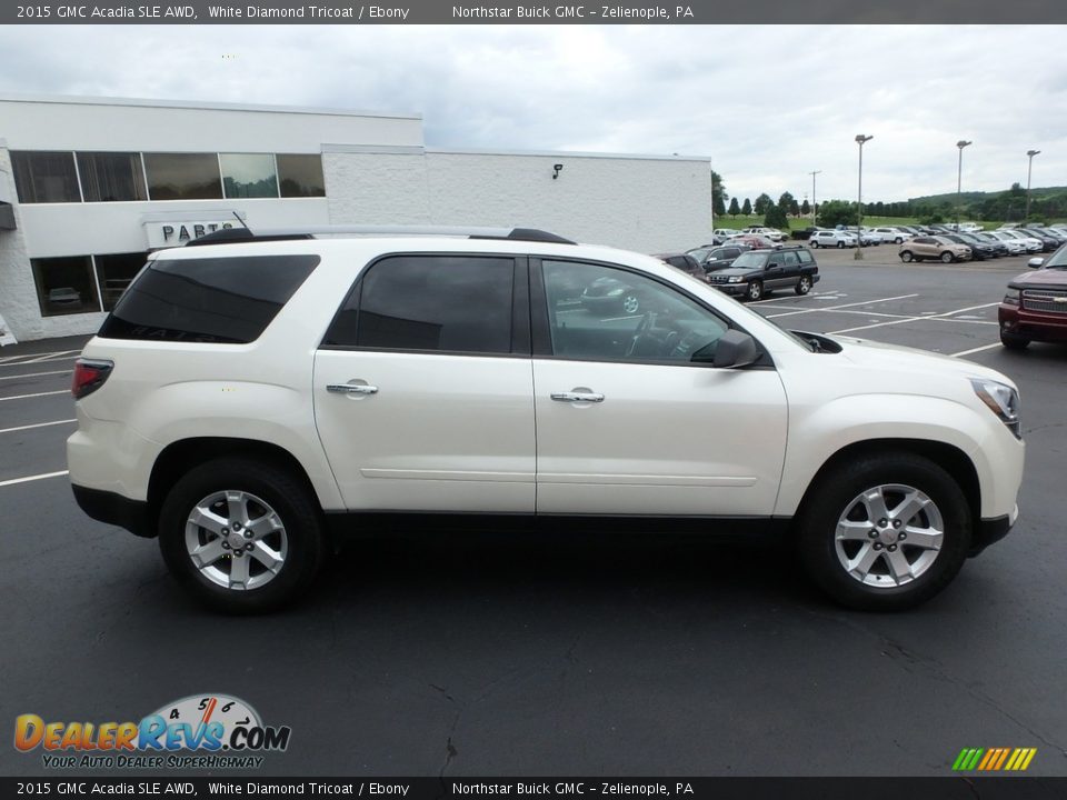 2015 GMC Acadia SLE AWD White Diamond Tricoat / Ebony Photo #5