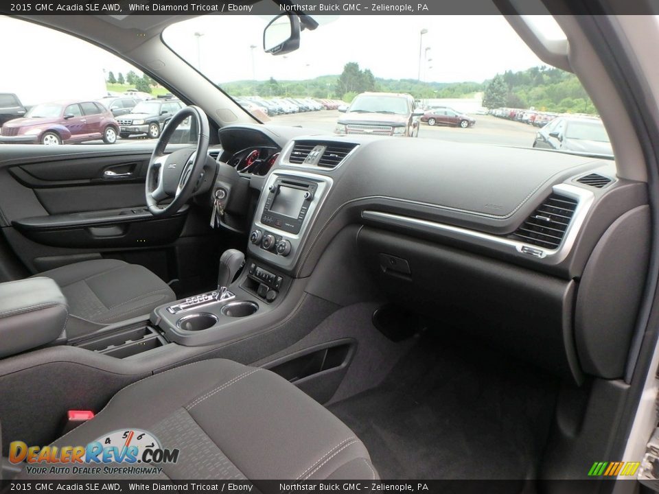 2015 GMC Acadia SLE AWD White Diamond Tricoat / Ebony Photo #6