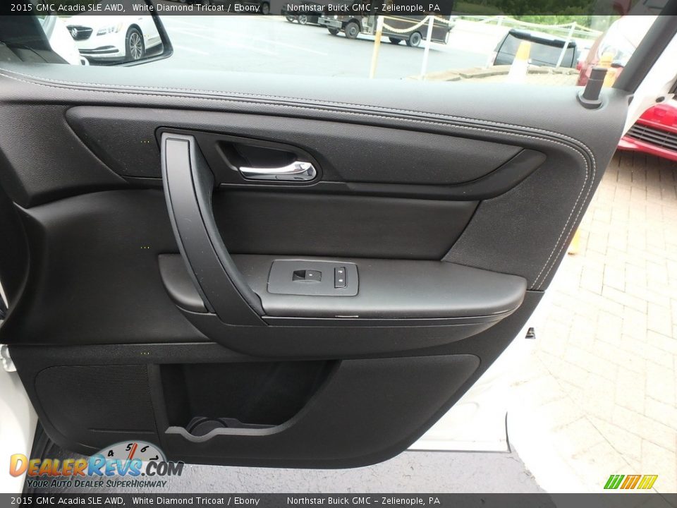 2015 GMC Acadia SLE AWD White Diamond Tricoat / Ebony Photo #7