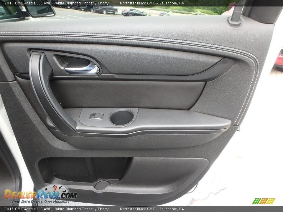 2015 GMC Acadia SLE AWD White Diamond Tricoat / Ebony Photo #8