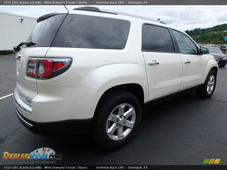 2015 GMC Acadia SLE AWD White Diamond Tricoat / Ebony Photo #9